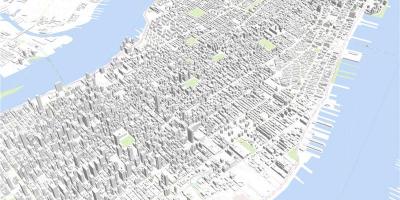 Manhattan 3d na mapa