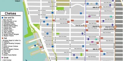 Mapa ng Chelsea Manhattan