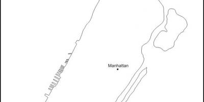 Blangkong mapa ng Manhattan