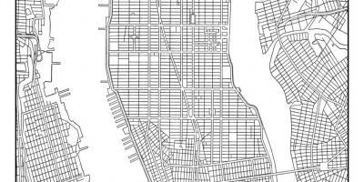 Mapa ng Manhattan grid