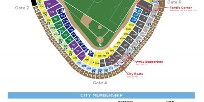 West Side Stadium mapa