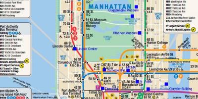 Manhattan rail mapa