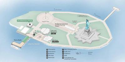 Mapa ng statue of liberty