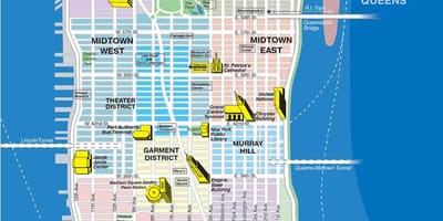 Mapa Ng Manhattan Sa New York